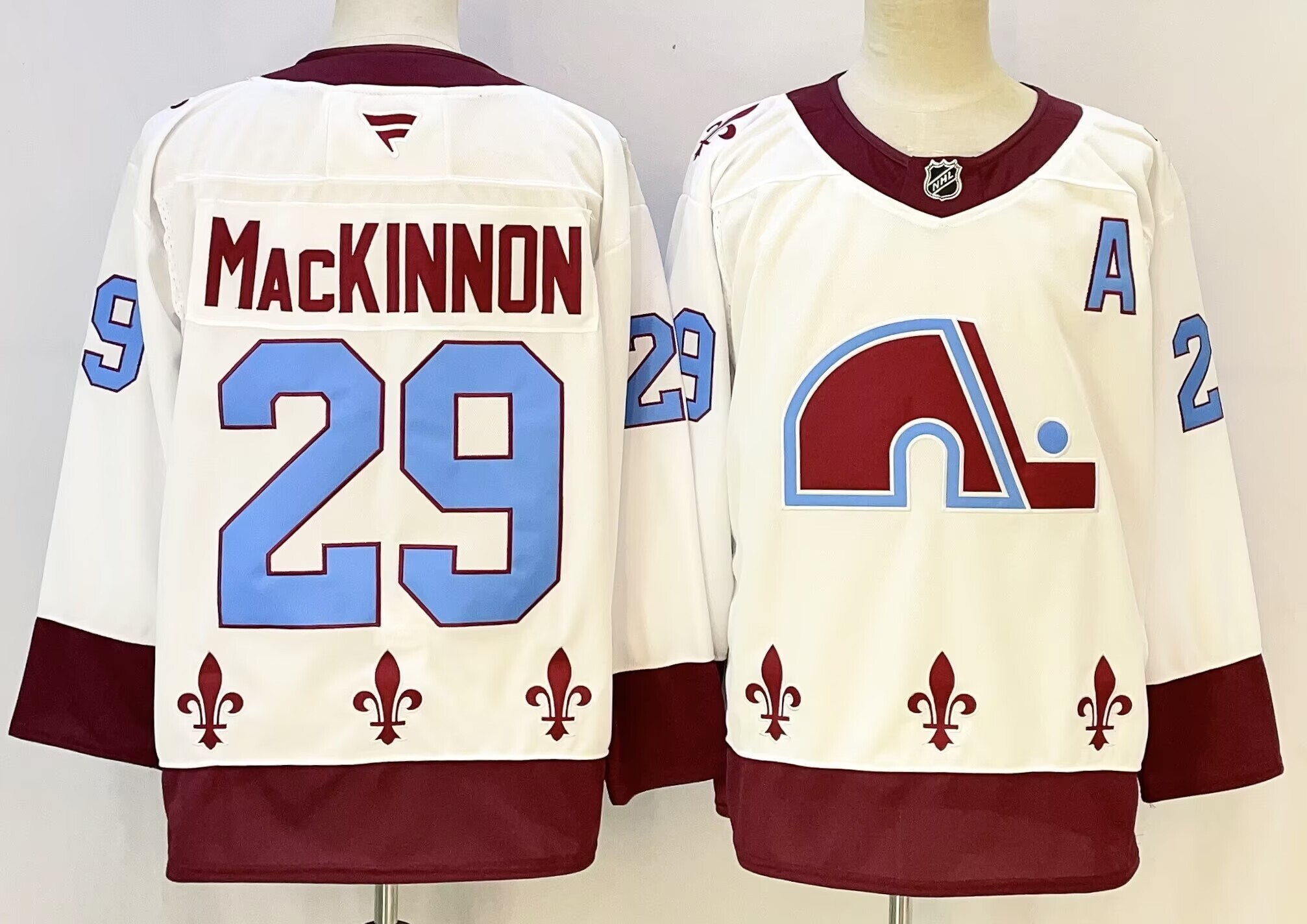 Men 2026 Colorado Avalanche #29 Mackinnon white NHL Jersey style 01